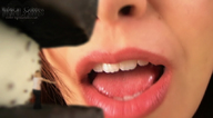 vore mouth giantess_katelyn shrunken_woman close_up screen_capture aware midnight_goddess oreo