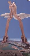 collage nude feet mega destruction high_heels mikeyboy looking_down jets point_of_view hazy_day