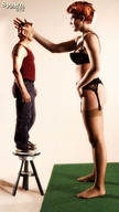 collage red_hair short_hair lingerie amazon men spawngts slapping