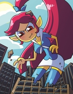 giantess city destruction anime town