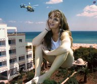 giantess collage beach barefoot ocean buildings helicopter sitting cf giantess_miss_lizz looking_at_helicopter