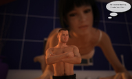giantess shrunken_men men all_fours digital_render