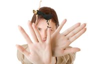 giantess collage blonde finger brunette dress hand shrunken_woman balancing holding_on