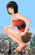 city color destruction anime xnr looking_at_viewer photoshoped