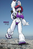 furry anthro drawing_collage cougr dracobunny nikkii