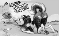 drawing giantess furry monochrome butt destruction buildings karla paws canine farm barn sneezing kabukihomewood