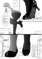 manga city monochrome destruction high_heels shrunken_men foot_crush english shoe_crush unknown_manga mege
