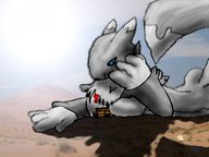 giantess furry macro digimon military tank tease renamon breast_pin