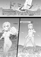 drawing giantess nude manga large_breasts destruction story english giant_sakuyas_adventure