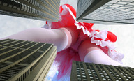 giantess collage panties city mega upskirt white_stockings point_of_view from_below above_skyscrapers gradiusgadwin