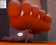 breasts jessica alien victoria story shrunken_men running looking_down jessi_and_vicky point_of_view tiny_mk digital_render