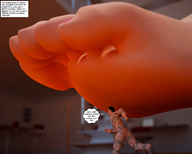 jessica alien toes victoria story shrunken_men running jessi_and_vicky under_foot imminent_crush tiny_mk digital_render