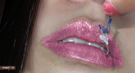 collage vore lips shrunken_men between_fingers over_mouth giantess_face