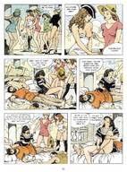 drawing comic color story gullivera milo_manara flying_village sleeping_men horney_women