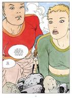 drawing comic color story shrunken_woman gullivera giants milo_manara