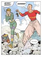 drawing giantess comic color giant story shrunken_woman gullivera milo_manara