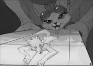 drawing giantess micro vore furry wolf cat tongue