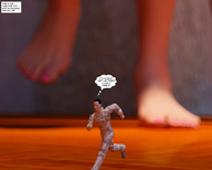 giantess jessica alien soles victoria story shrunken_people jessi_and_vicky under_foot tiny_mk digital_render
