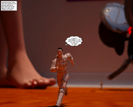 giantess jessica alien soles victoria story shrunken_people jessi_and_vicky under_foot tiny_mk digital_render