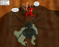 giantess jessica alien soles victoria story shrunken_people jessi_and_vicky under_foot crushed_spider tiny_mk digital_render
