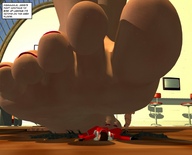 giantess jessica alien soles victoria story shrunken_people jessi_and_vicky under_foot tiny_mk digital_render