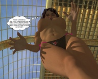 giantess jessica alien soles victoria story shrunken_people jessi_and_vicky under_foot tiny_mk digital_render