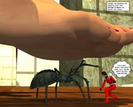 giantess jessica alien soles victoria story shrunken_people jessi_and_vicky under_foot spider tiny_mk digital_render