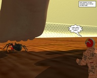 giantess jessica alien soles victoria story shrunken_people jessi_and_vicky under_foot spider tiny_mk digital_render