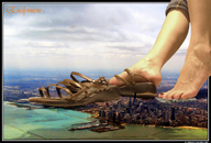 giantess collage feet city destruction sandals endymion harbour