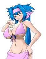 drawing giantess swimsuit anime breast_crush shrunken_men