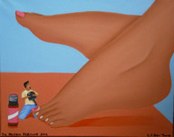 gentle giantess feet shrunken_men painting painting_nails pedicure nail_polish l.e.gav_thorne the_perfect_pedicure