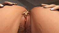 giantess crush nude sex pubic_hair tribadism lesbians shrunken_woman inside_pussy doreen digital_render
