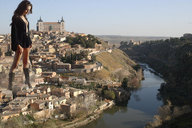 collage mega buildings brunette boots village looking_down river countryside mila_kunis