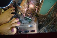giantess collage feet traffic streets pedicured swimming_pool purple_nails