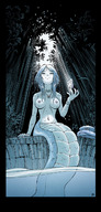 drawing giantess karbo nude anime blue_hair shrunken_men snake_girl