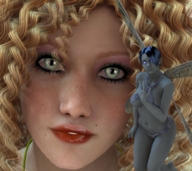 giantess green_eyes fairy face snake_girl boomgts digital_render