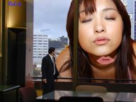 giantess collage city mega long_hair small_men lips asian kissing business_men lipstick_imprint rebitc