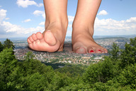 collage city mega destruction barefoot buildings soles houses under_foot pedicure tolik