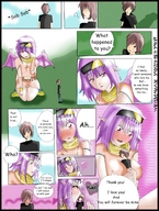 gentle color love shrunken_men dragon_girl panels between_breasts