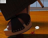 breasts crush alien barefoot blood shrunken_people cruel ufo tiny_mk jessica_and_victoria spacecraft chapter_4
