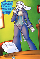 drawing feet furry anthro color giant paws shrunken_woman sheela alice_in_wonderland point_of_view white_rabbit