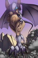 giantess pussy furry wings city color destruction claws lactation demoness sonic_the_hedgehog tattoo rouge_the_bat trampling