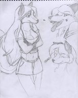 drawing giantess vore furry anthro monochrome large_breasts long_hair tongue clothed cleavage helicopter smiling canine fangs sketch thighs vehicle_vore aircraft hank88 sharp_teeth sound_effects bare_legs bare_midriff looking_at_tinies ali