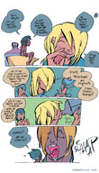 giantess insertion pussy panties vore blonde comic mamabliss cum shrunken_men digested swallowed sandwich hugo_and_kimberly macabre youre_no_fun pooped