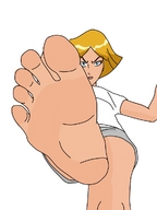 drawing color barefoot soles low_angle looking_down foot_pov clover point_of_view from_below imminent_crush mrdur5000