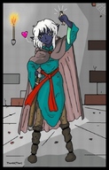 drawing giantess color handheld elf shrunken_men thor66 heart bugs