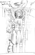 breasts giantess nude pussy city comic mamabliss monochrome bondage shrunken_people escape shipwreck transported