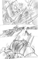 breasts giantess nude pussy city comic mamabliss monochrome bondage shrunken_people escape shipwreck transported
