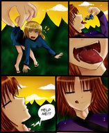 drawing giantess vore sleeping comic color shrunken_people swallowed between_fingers stomach_view throat_view