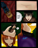 drawing giantess vore sleeping comic color shrunken_people swallowed stomach_view throat_view